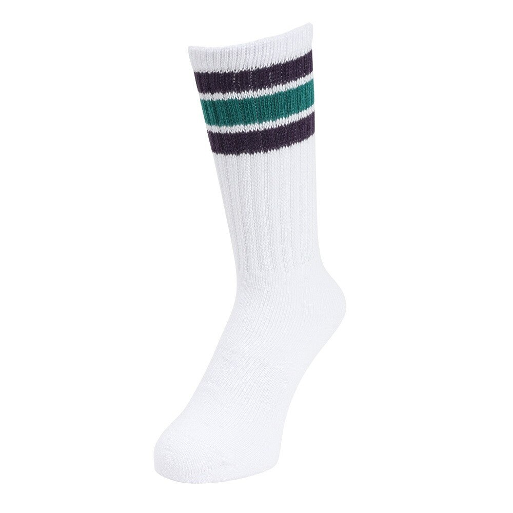 ヘルスニット（Healthknit）（メンズ）配色3本ラインクルー 3足組ソックス 191-3716