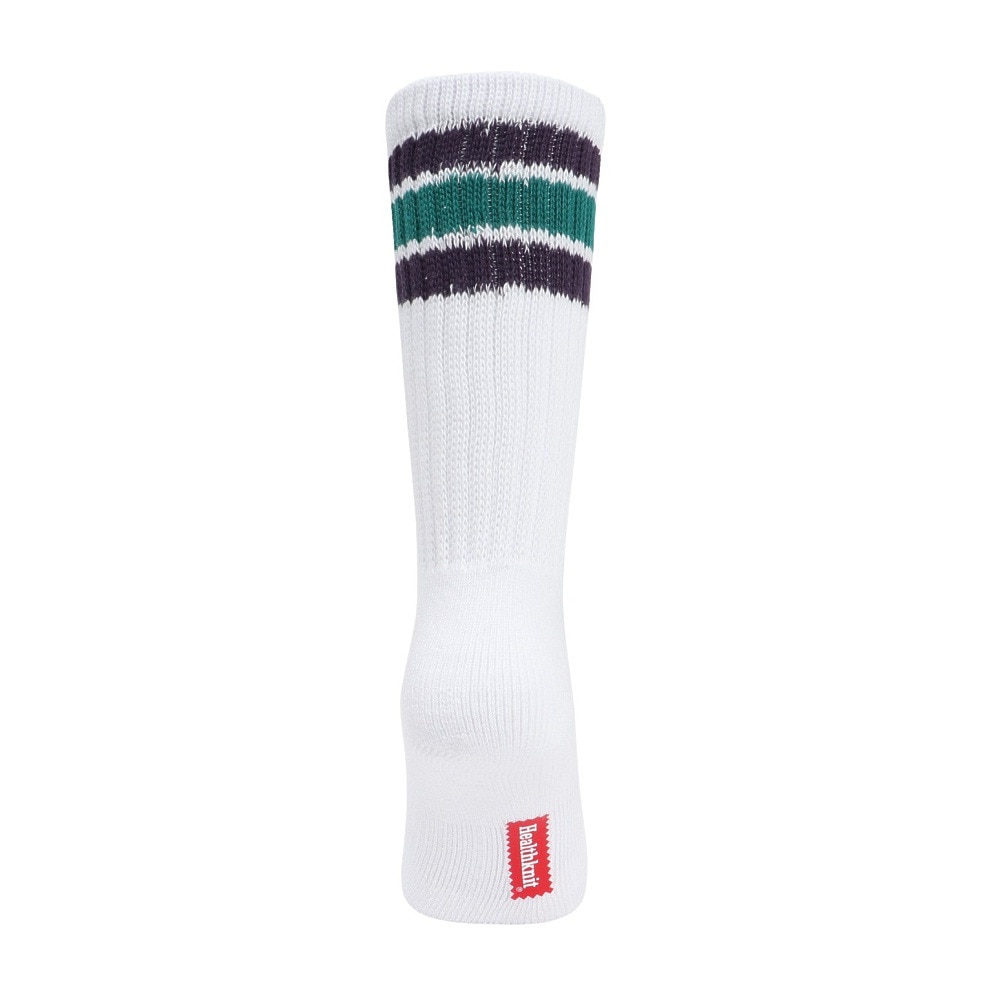 ヘルスニット（Healthknit）（メンズ）配色3本ラインクルー 3足組ソックス 191-3716
