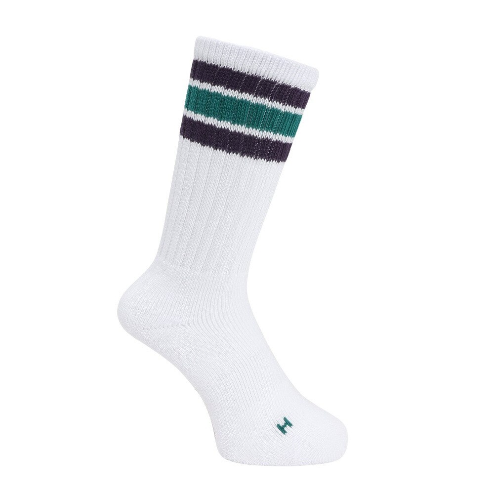 ヘルスニット（Healthknit）（メンズ）配色3本ラインクルー 3足組ソックス 191-3716