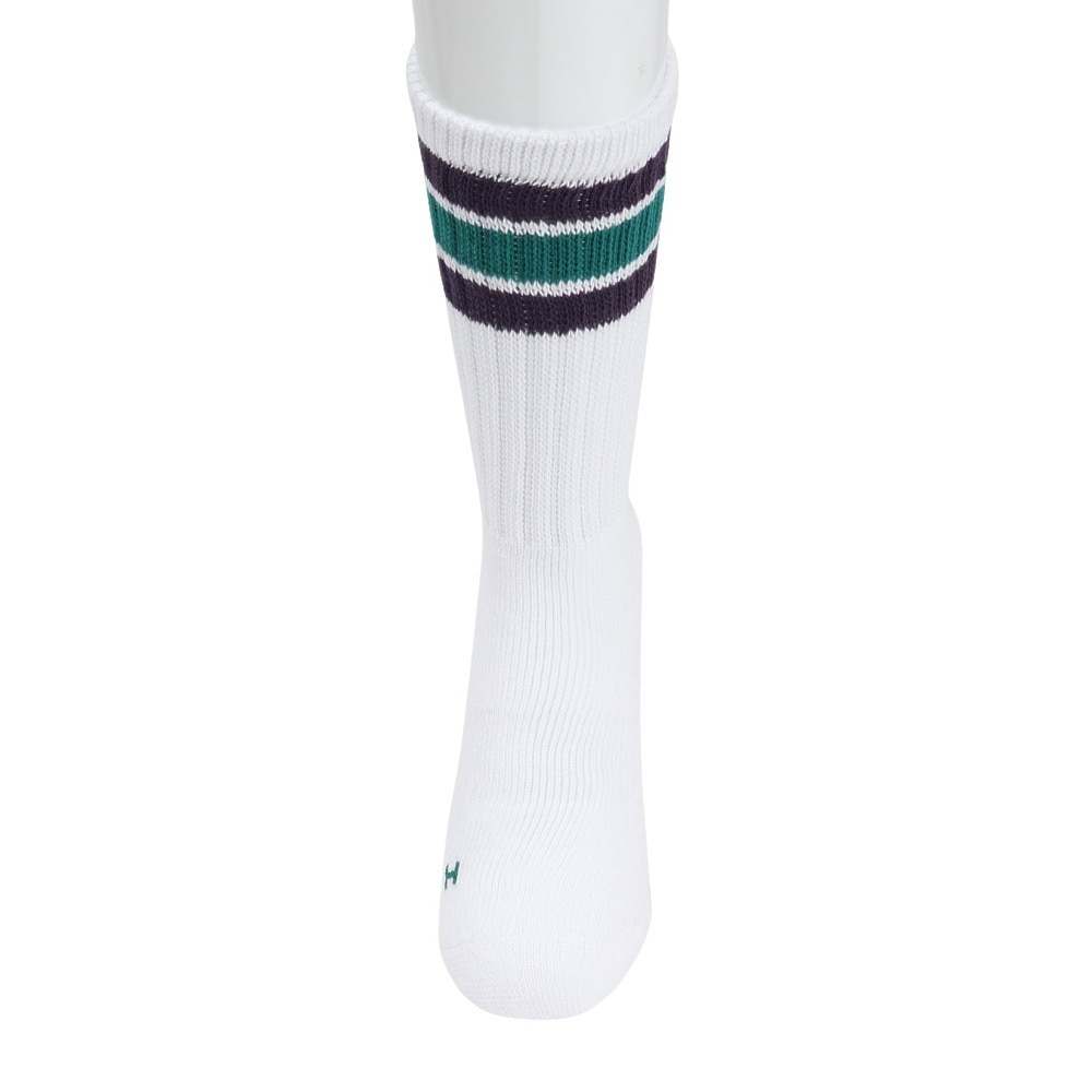 ヘルスニット（Healthknit）（メンズ）配色3本ラインクルー 3足組ソックス 191-3716