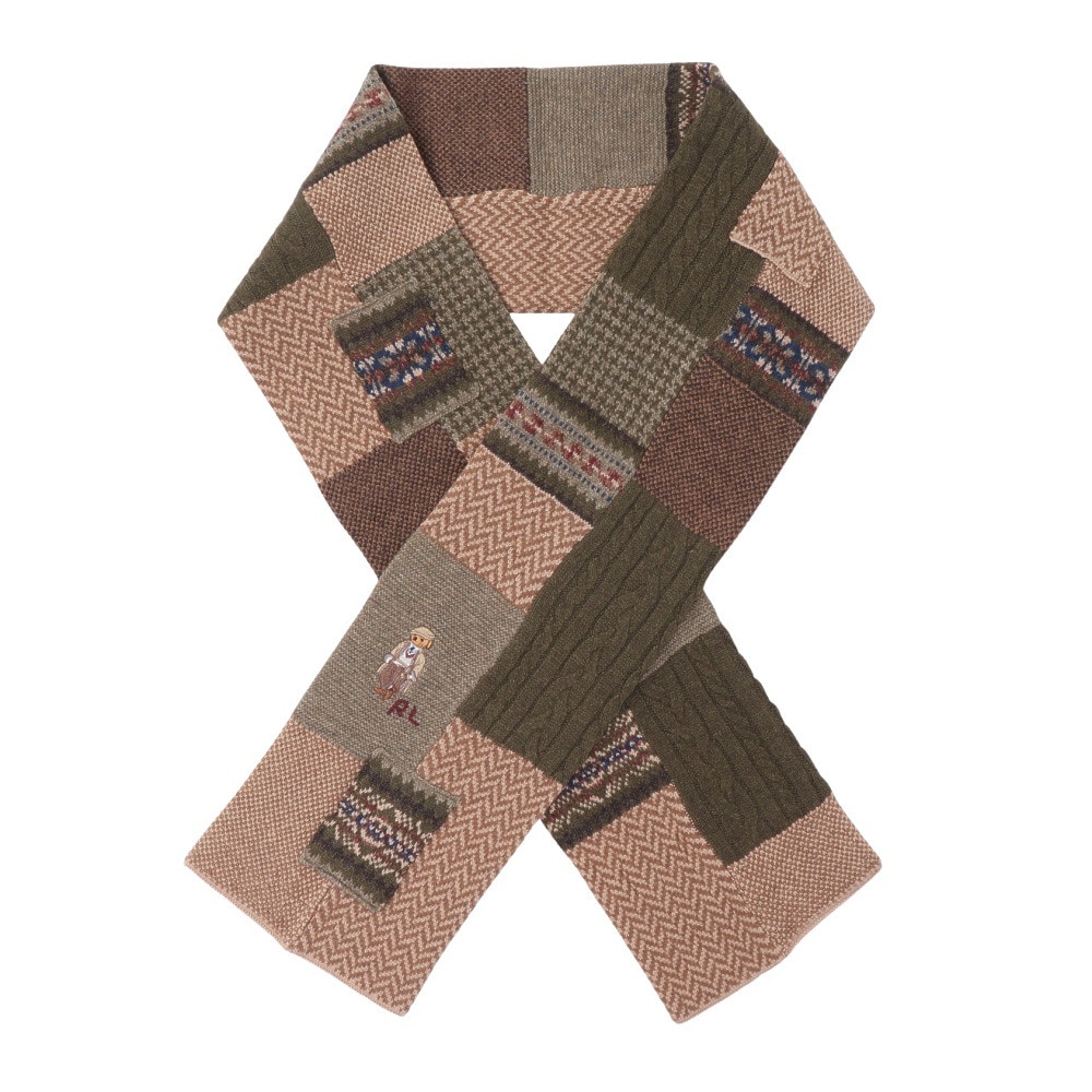 ラルフ ローレン（RALPH LAUREN）（メンズ）マフラー CHARLES BEAR PATCHWORK スカーフ MAPOHGS0J321036200