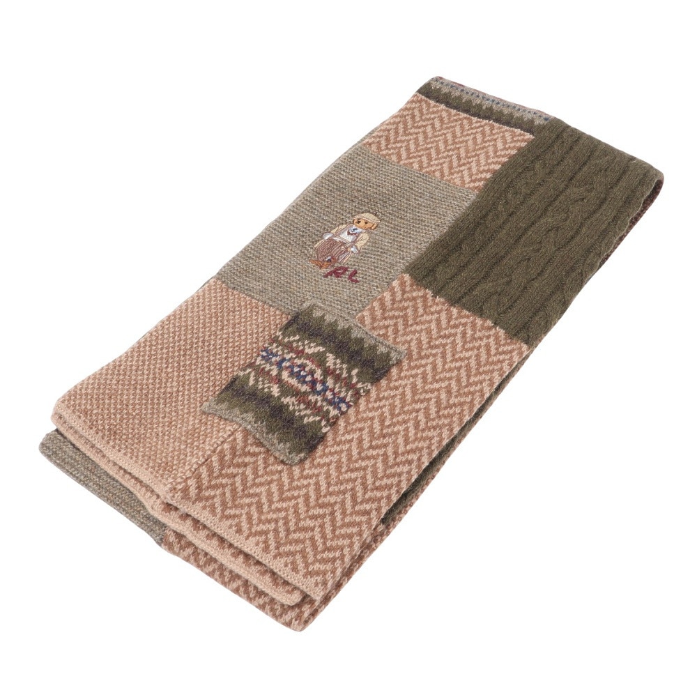 ラルフ ローレン（RALPH LAUREN）（メンズ）マフラー CHARLES BEAR PATCHWORK スカーフ MAPOHGS0J321036200
