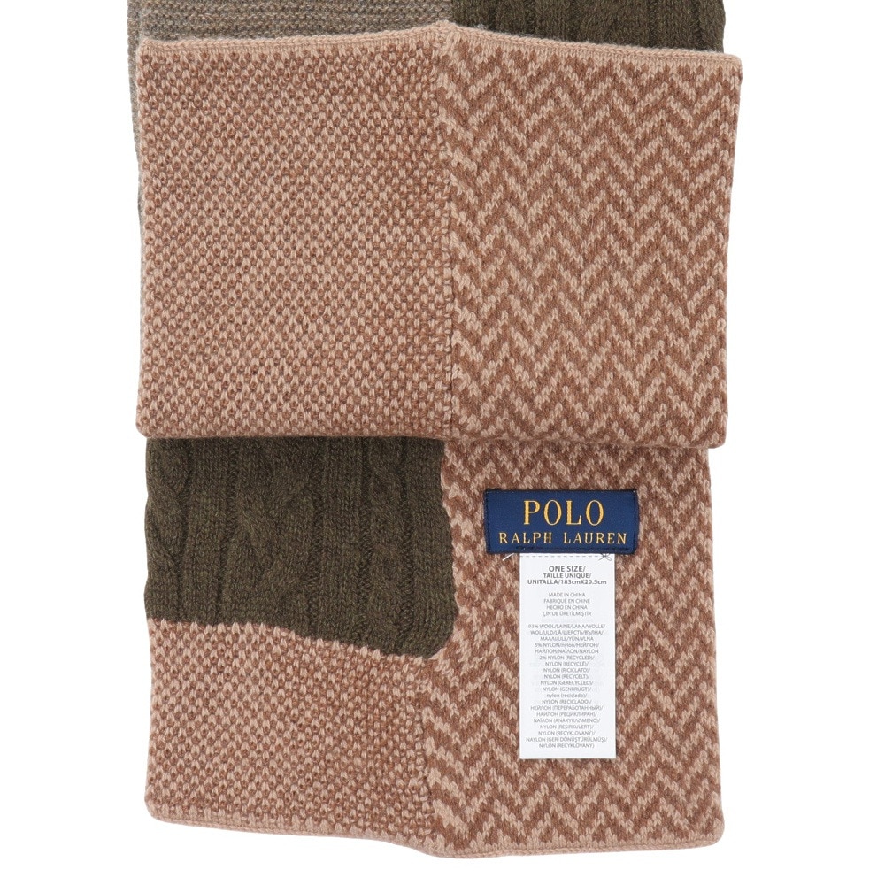 ラルフ ローレン（RALPH LAUREN）（メンズ）マフラー CHARLES BEAR PATCHWORK スカーフ MAPOHGS0J321036200