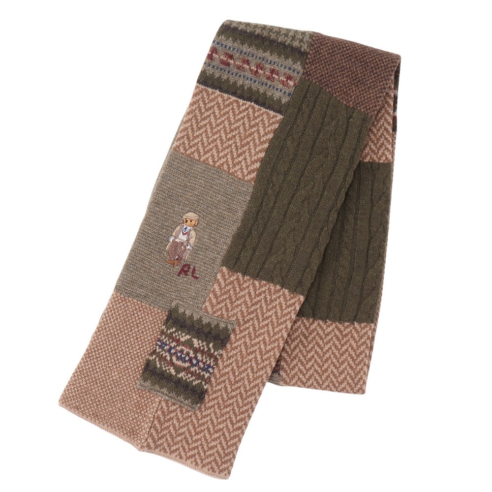 ラルフ ローレン（RALPH LAUREN）（メンズ）マフラー CHARLES BEAR PATCHWORK スカーフ MAPOHGS0J321036200