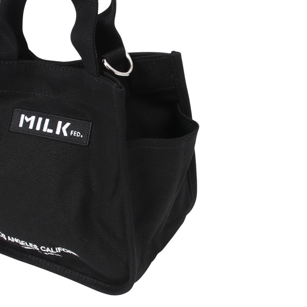 ミルクフェド（MILKFED.）（メンズ、レディース）EMBROIDERED BAR ミニ ショルダーバッグ 103213053009-BLACK