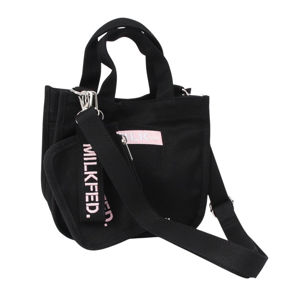 ミルクフェド（MILKFED.）（メンズ、レディース）EMBROIDERED BAR ミニ ショルダーバッグ 103213053009-LtPINK