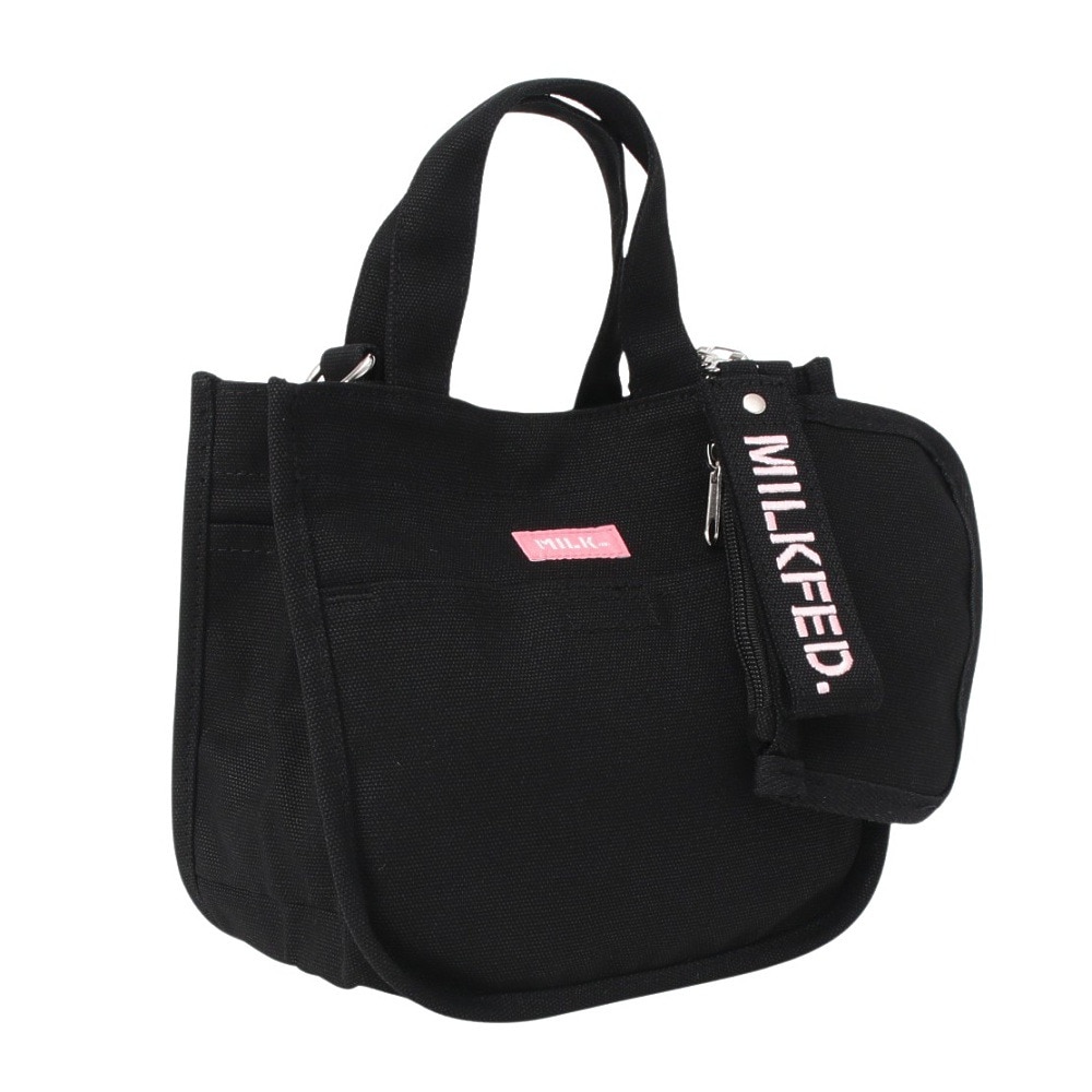 ミルクフェド（MILKFED.）（メンズ、レディース）EMBROIDERED BAR ミニ ショルダーバッグ 103213053009-LtPINK