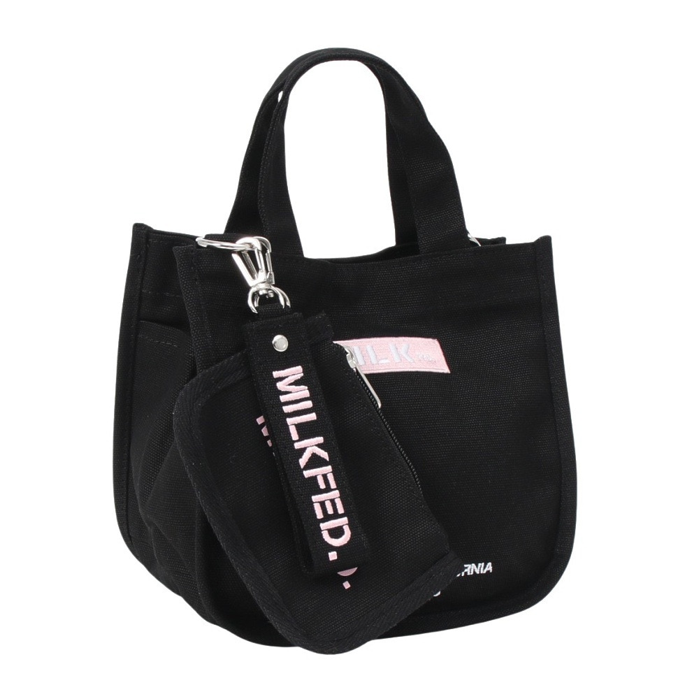 ミルクフェド（MILKFED.）（メンズ、レディース）EMBROIDERED BAR ミニ ショルダーバッグ 103213053009-LtPINK