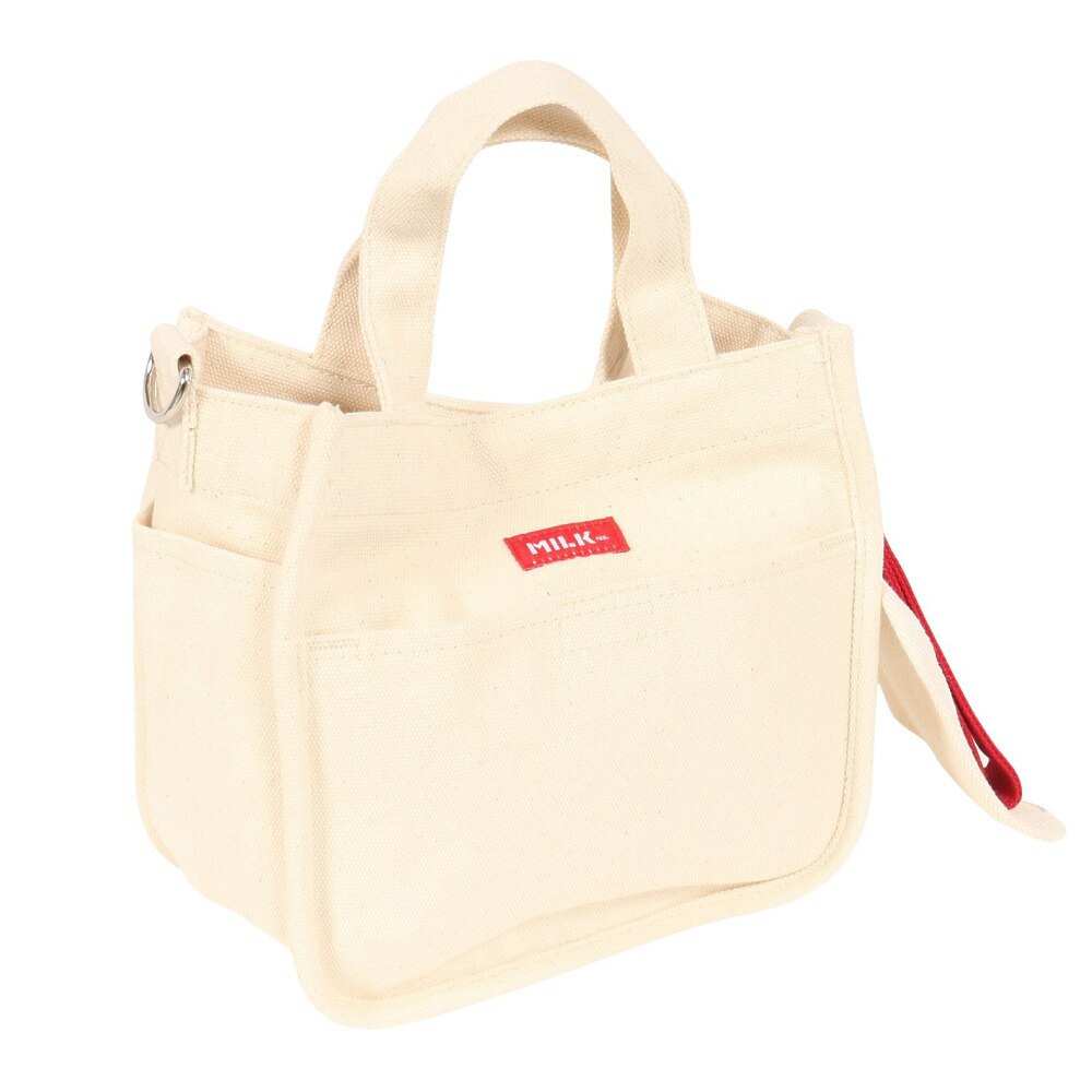 ミルクフェド（MILKFED.）（メンズ、レディース）EMBROIDERED BAR ミニ ショルダーバッグ 103213053009-RED