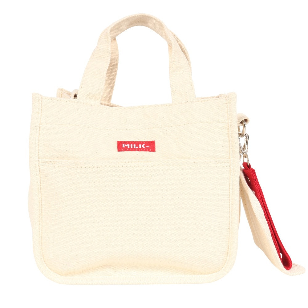 ミルクフェド（MILKFED.）（メンズ、レディース）EMBROIDERED BAR ミニ ショルダーバッグ 103213053009-RED