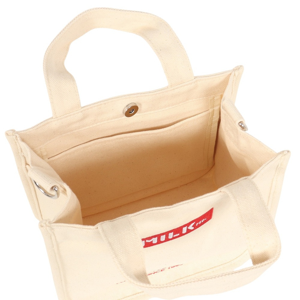 ミルクフェド（MILKFED.）（メンズ、レディース）EMBROIDERED BAR ミニ ショルダーバッグ 103213053009-RED