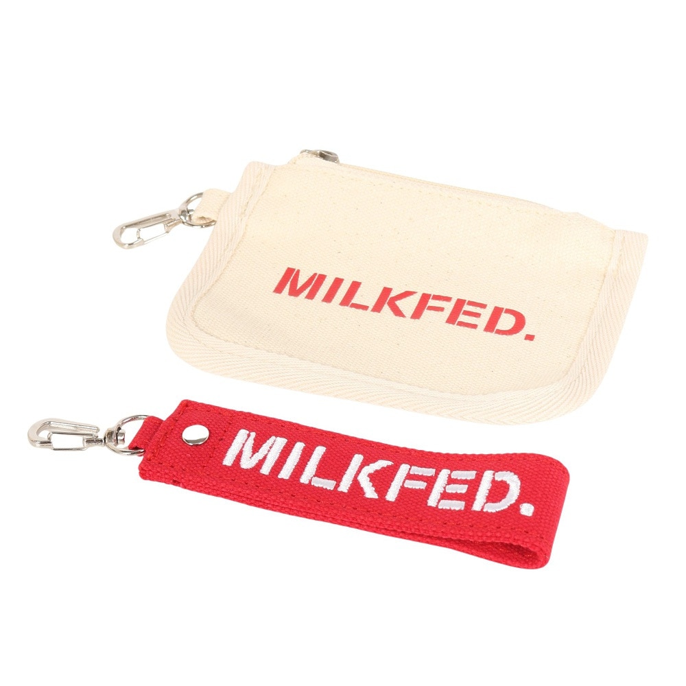 ミルクフェド（MILKFED.）（メンズ、レディース）EMBROIDERED BAR ミニ ショルダーバッグ 103213053009-RED