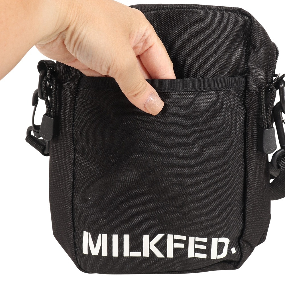 ミルクフェド（MILKFED.）（メンズ、レディース）アクティブ フロントポケット MOLLE ショルダーバッグ 103224053003-BLACK