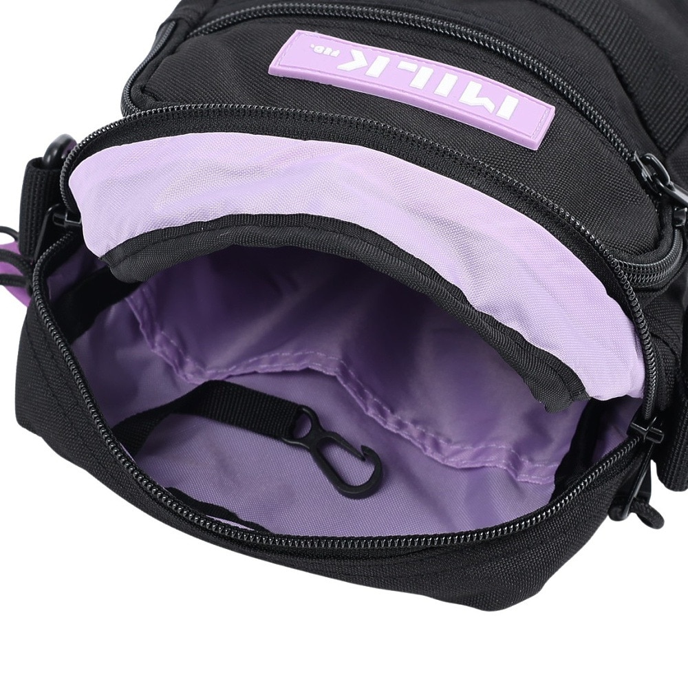 ミルクフェド（MILKFED.）（メンズ、レディース）ACTIVE フロント ポケット MOLLE ショルダーバッグ 103224053003-LtPURPLE