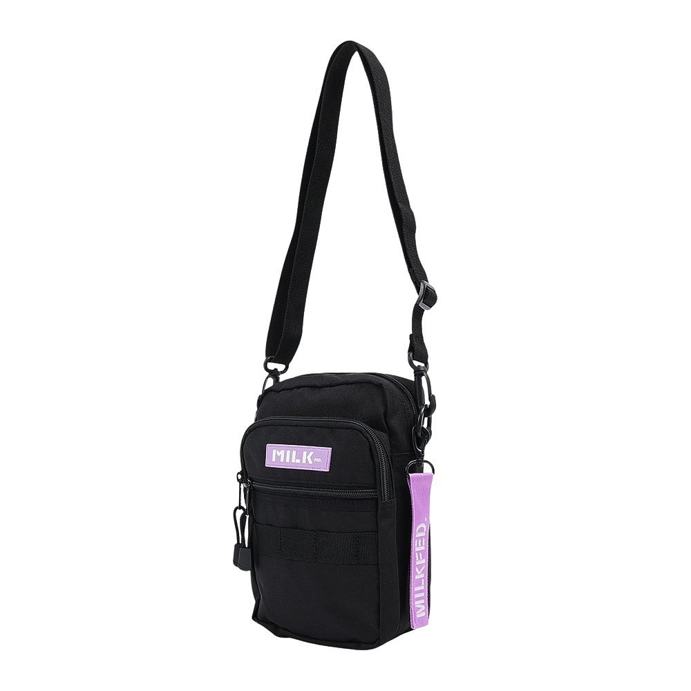 ミルクフェド（MILKFED.）（メンズ、レディース）ACTIVE フロント ポケット MOLLE ショルダーバッグ 103224053003-LtPURPLE
