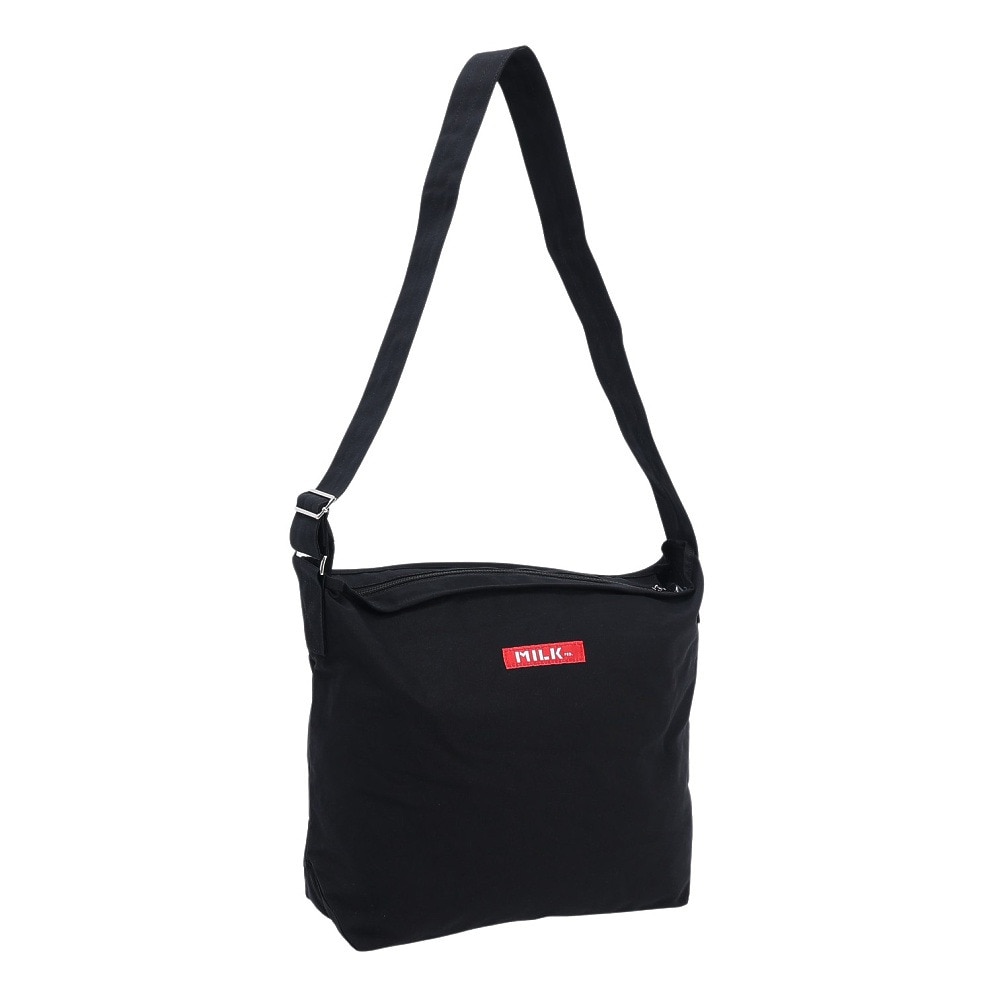 ミルクフェド（MILKFED.）（メンズ、レディース、キッズ）STENCIL ロゴ ショルダーバッグ 103233053004-BLACK