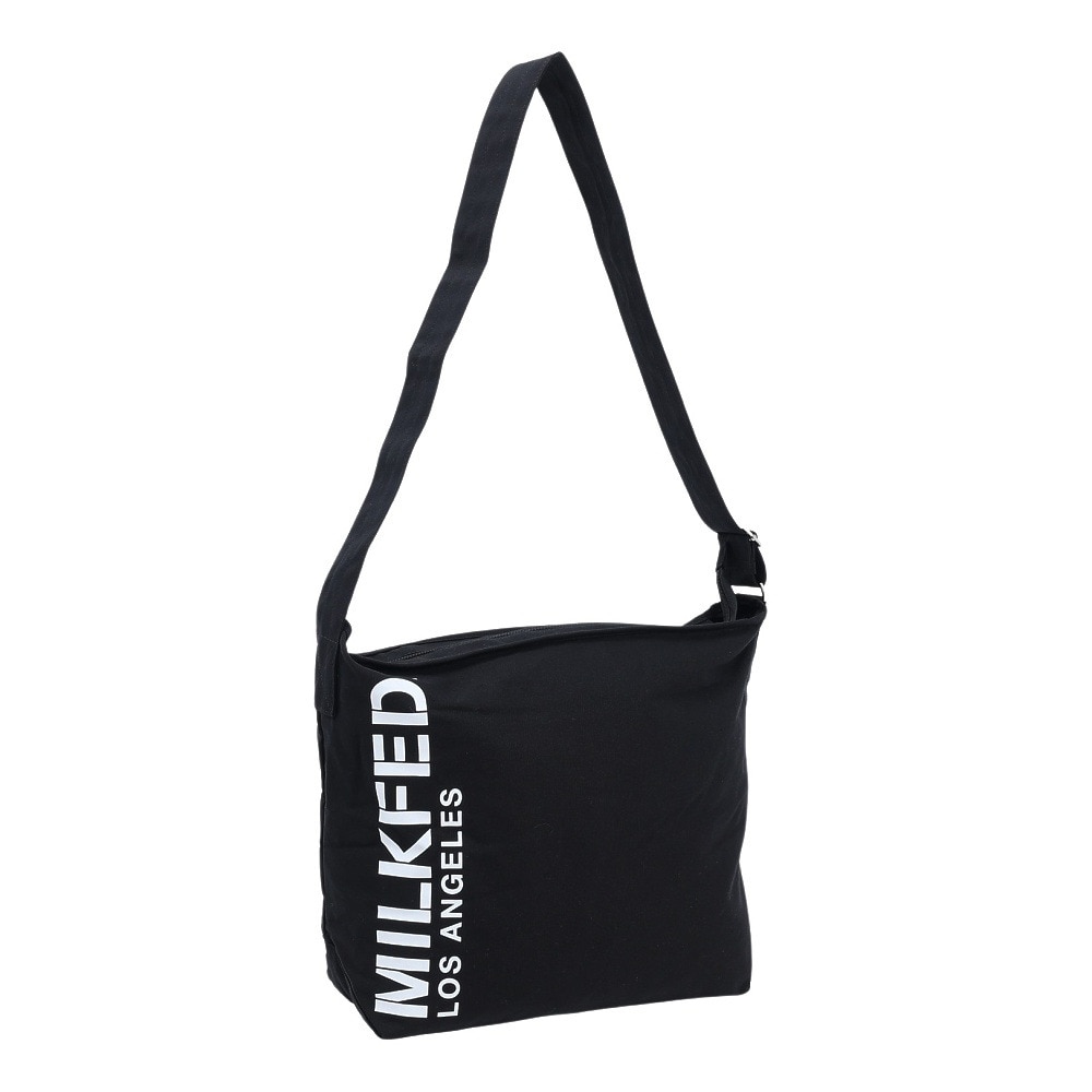 ミルクフェド（MILKFED.）（メンズ、レディース、キッズ）STENCIL ロゴ ショルダーバッグ 103233053004-BLACK