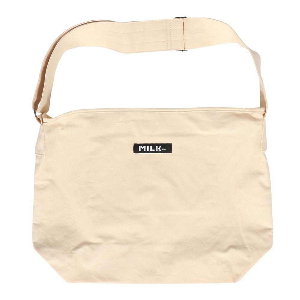 ミルクフェド（MILKFED.）（レディース）STENCIL ロゴ ショルダーバッグ 103233053004-OFF WHITE