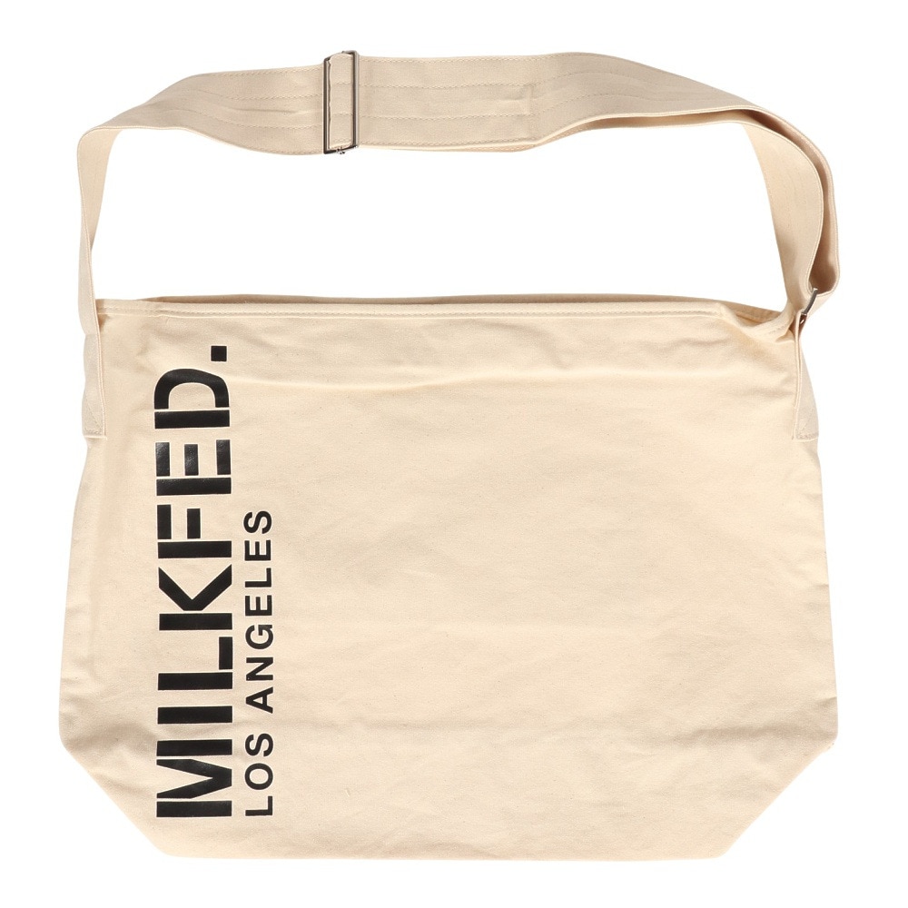 ミルクフェド（MILKFED.）（レディース）STENCIL ロゴ ショルダーバッグ 103233053004-OFF WHITE