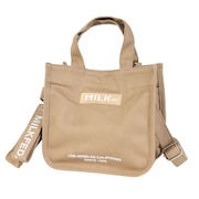 (レディース)EMBROIDERED BAR ミニ ショルダーバッグ 103213053009-BEIGE