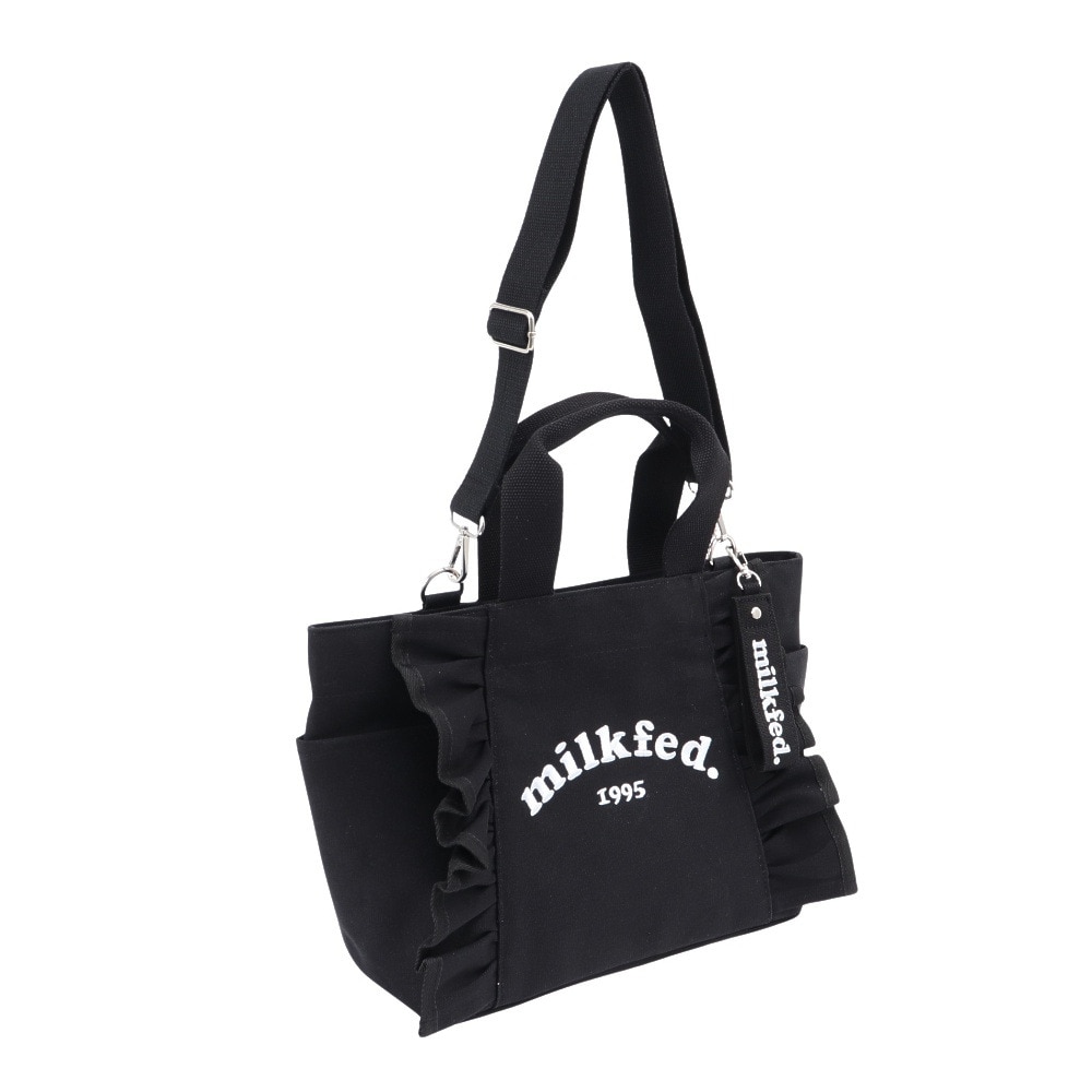ミルクフェド（MILKFED.）（レディース）RUFFLE バッグ 103222053008-BLACK
