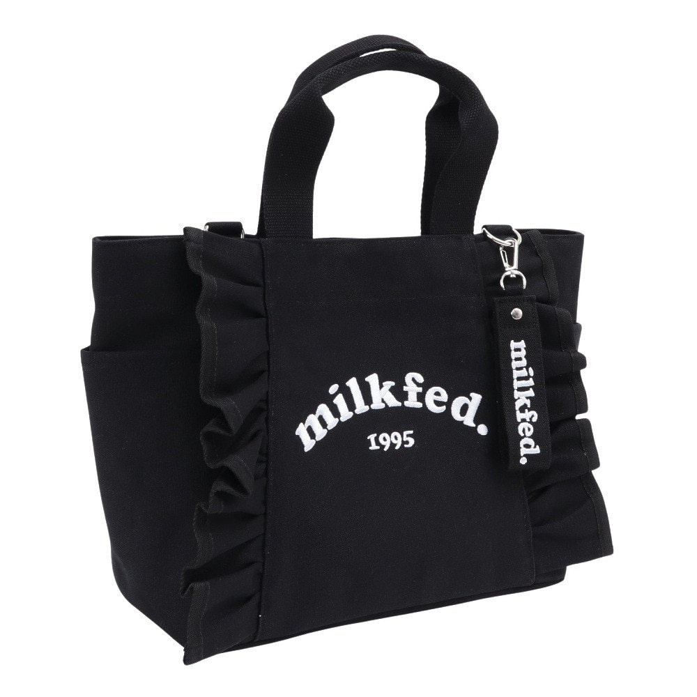 ミルクフェド（MILKFED.）（レディース）RUFFLE バッグ 103222053008-BLACK