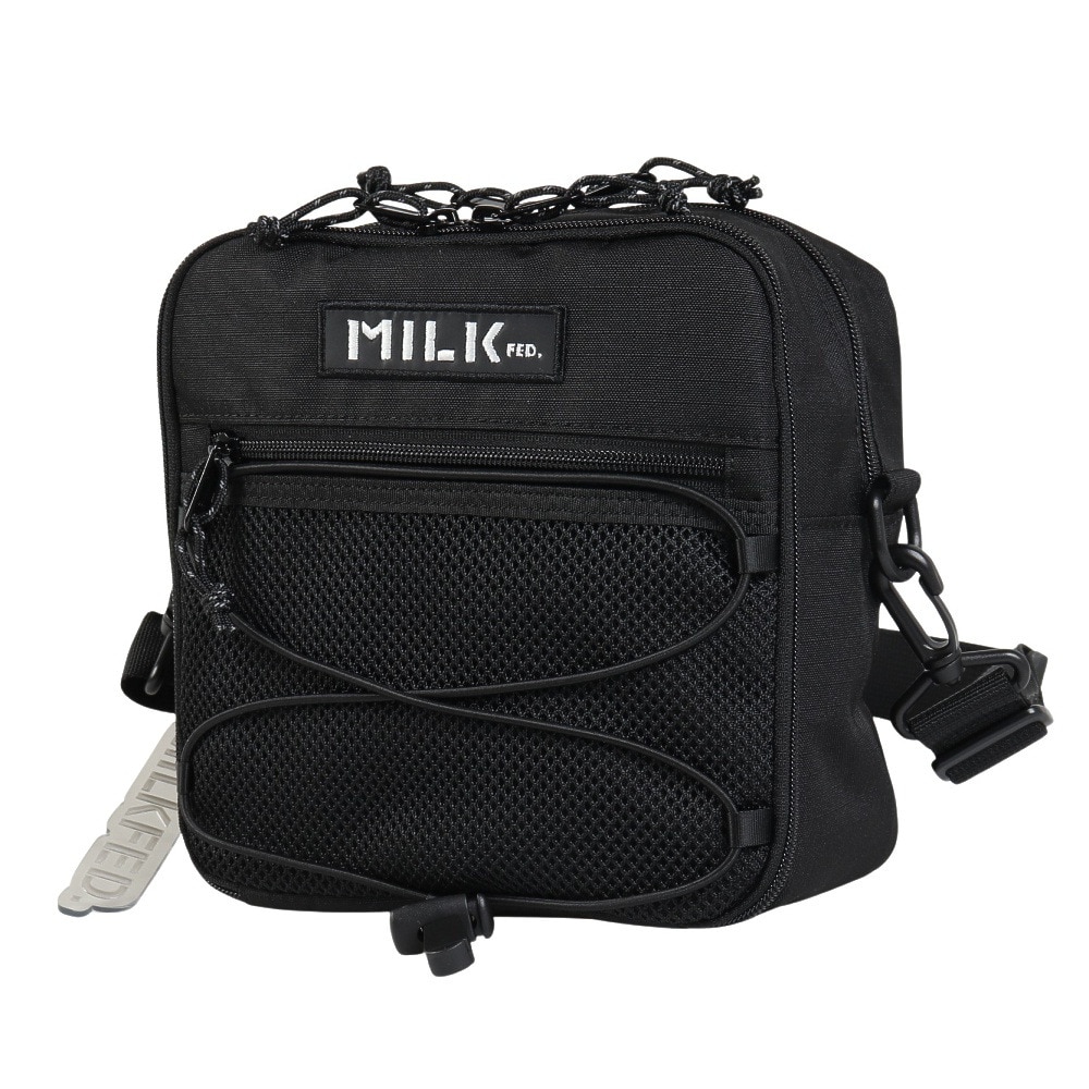 ミルクフェド（MILKFED.）（レディース）DAILY スクエア ショルダーバッグ 103251053009-BLACK