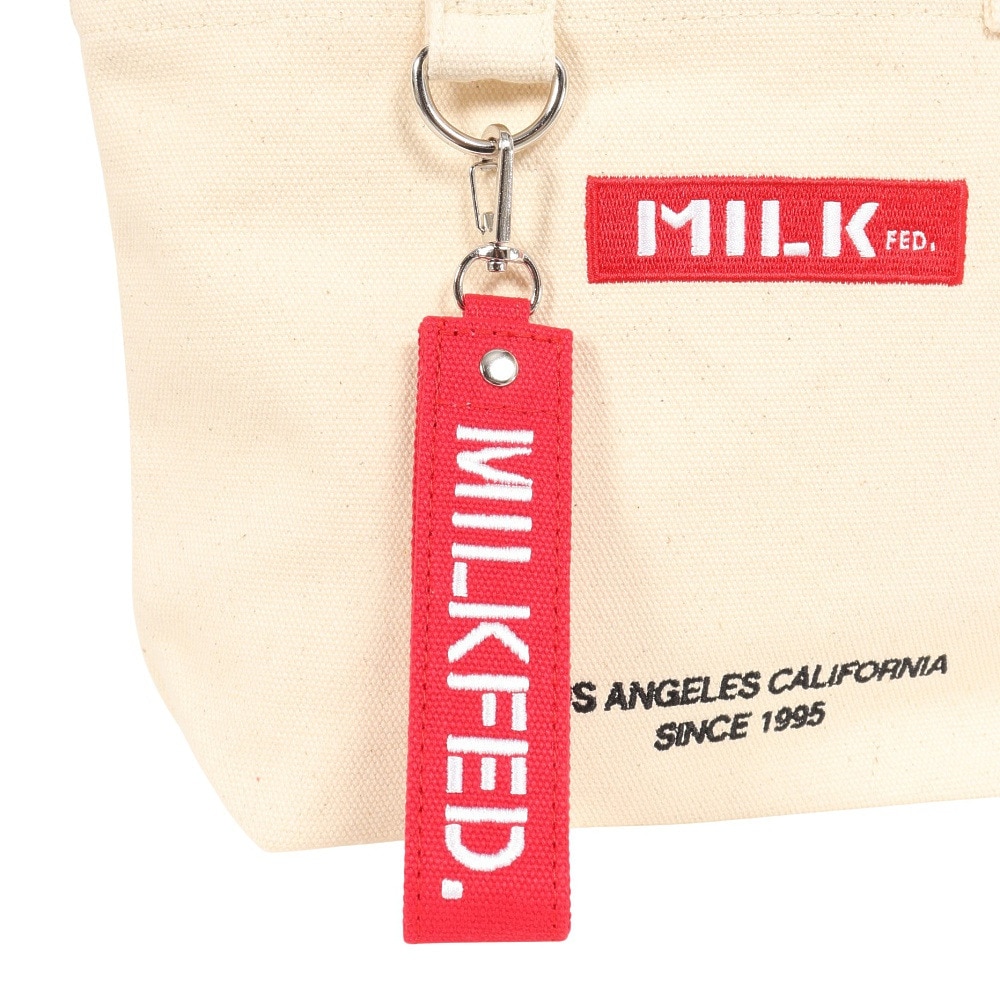 ミルクフェド（MILKFED.）（レディース）BAR AND UNDER ロゴ ランチ トートバッグ 103201053015-A