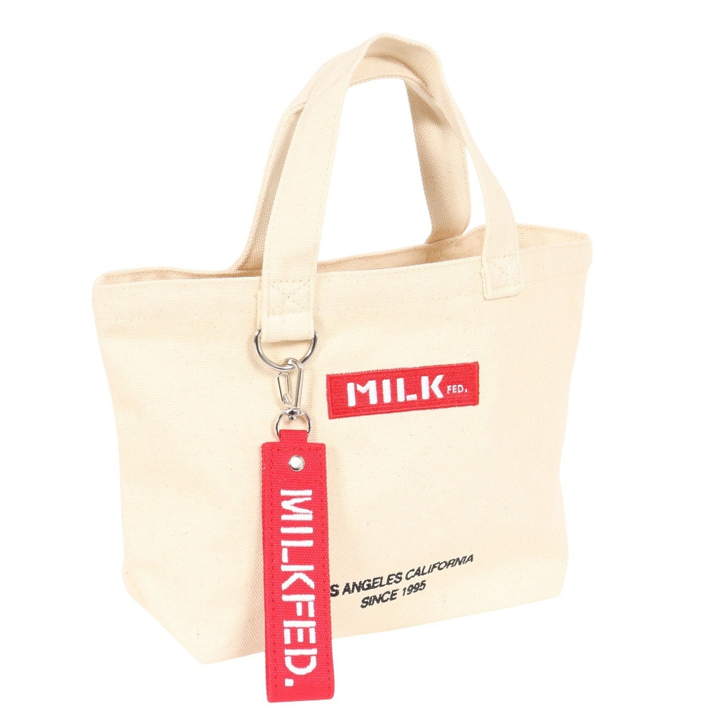 ミルクフェド（MILKFED.）（レディース）BAR AND UNDER ロゴ ランチ トートバッグ 103201053015-A