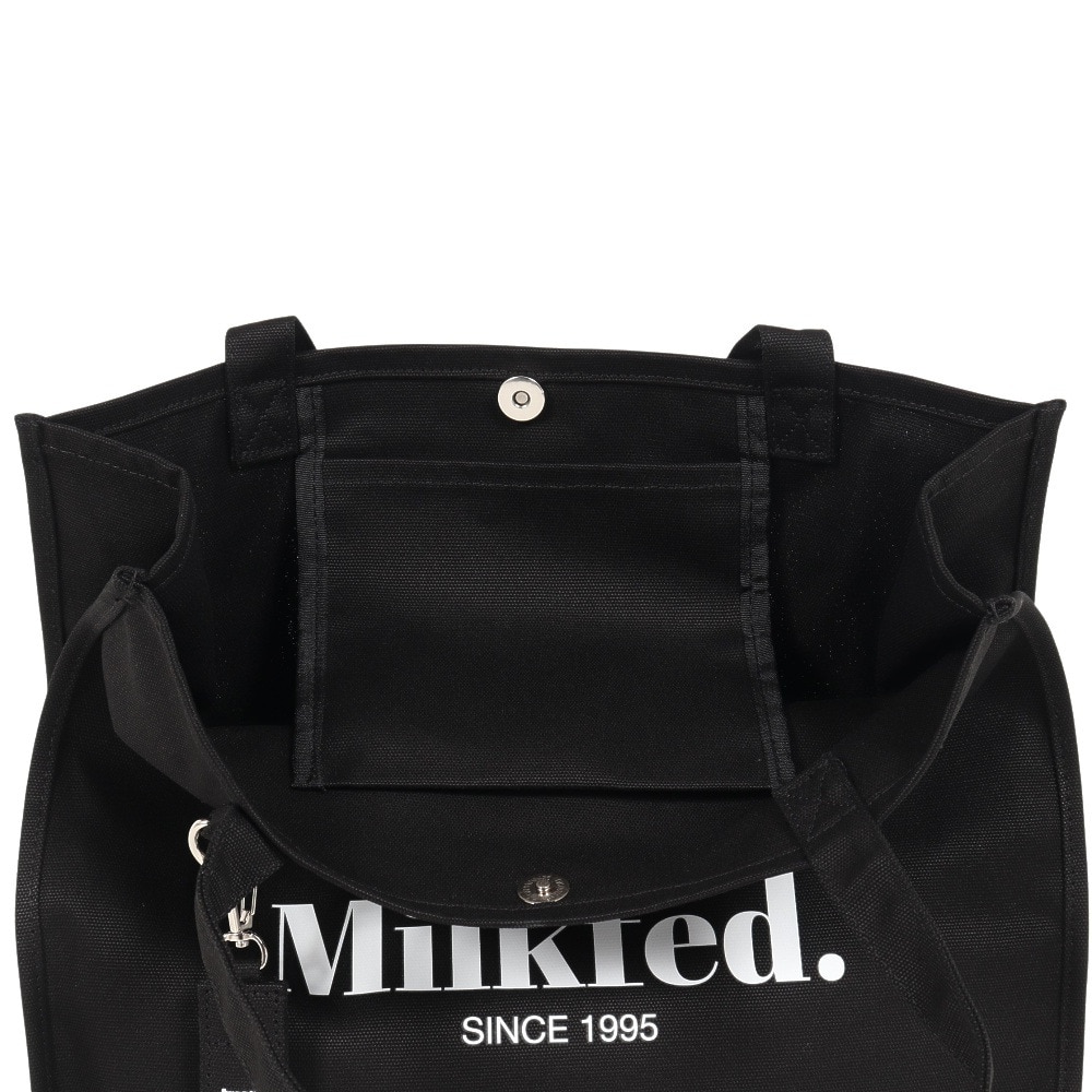 ミルクフェド（MILKFED.）（レディース）DIDONE ロゴ ビッグ トートバッグ 103203053014-BLACK