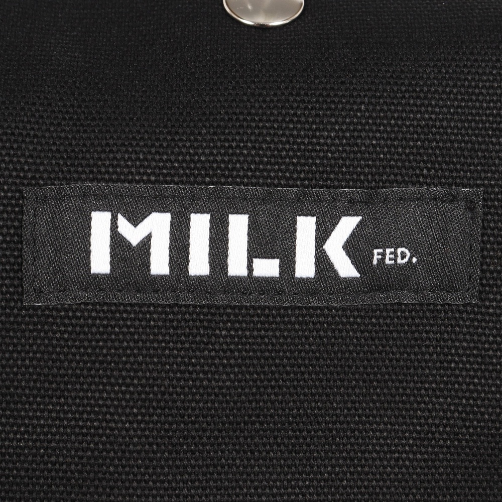 ミルクフェド（MILKFED.）（レディース）PIPING スクエア トートバッグ COOPER ロゴ 103212053011-BLACK