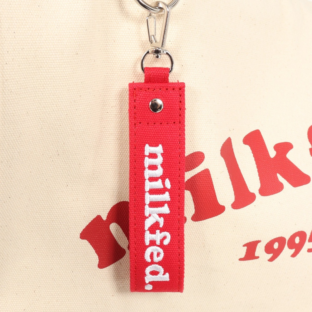 ミルクフェド（MILKFED.）（レディース）PIPING スクエア トートバッグ COOPER ロゴ 103212053011-RED