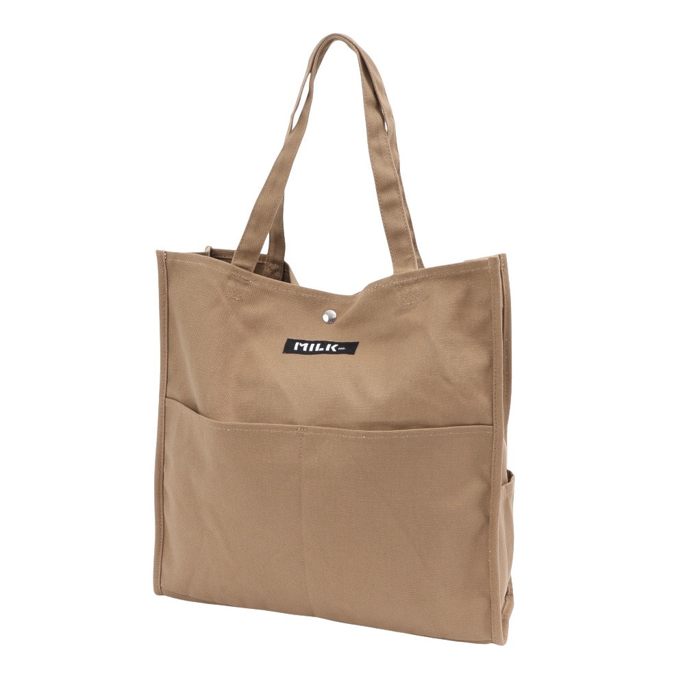 ミルクフェド（MILKFED.）（レディース）PIPING スクエア トートバック COOPER 103212053011-BEIGE