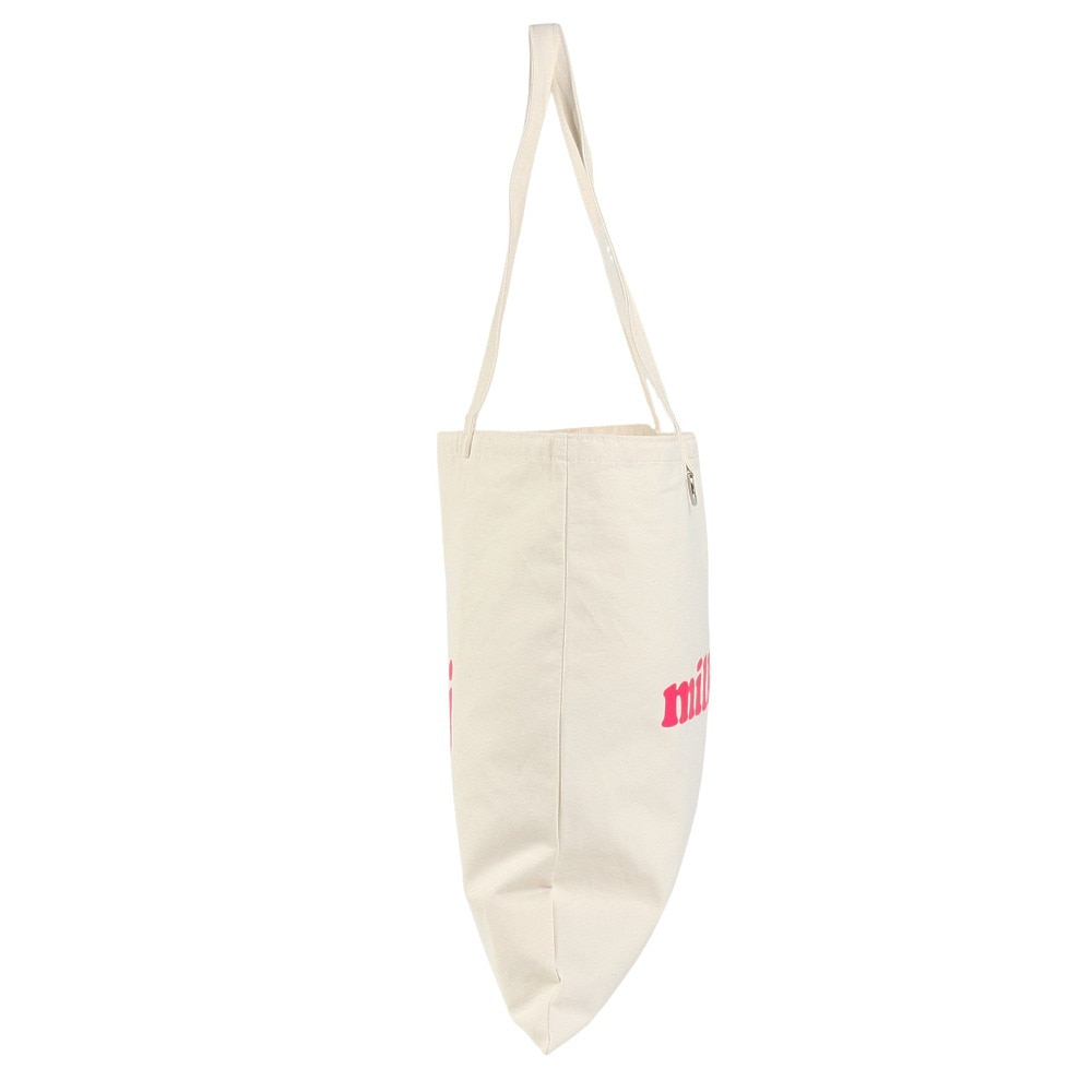 ミルクフェド（MILKFED.）（メンズ、レディース）FLAT LIGHTトートバッグ COOPER OUI 103223053005-WHITE