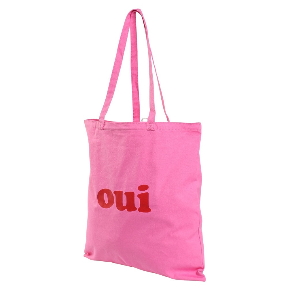 ミルクフェド（MILKFED.）（レディース）トートバッグ FLAT LIGHTTOTE COOPER OUI LOGO 103223053005-PINK
