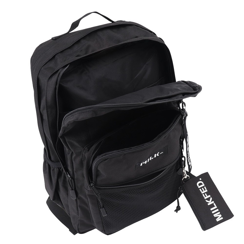 ミルクフェド（MILKFED.）（メンズ、レディース、キッズ）ダブルジップ バックパック 103202053019-BLACK