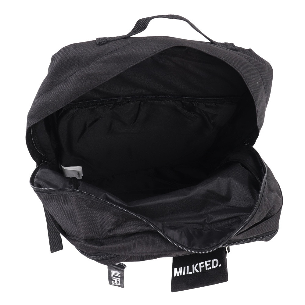 ミルクフェド（MILKFED.）（メンズ、レディース、キッズ）ダブルジップ バックパック 103202053019-BLACK