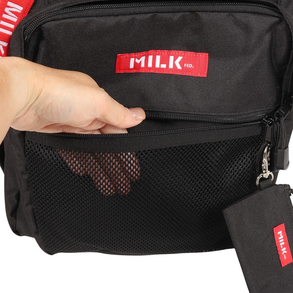 ミルクフェド（MILKFED.）（メンズ、レディース）ダブルジップ バックパック 103202053019-RED