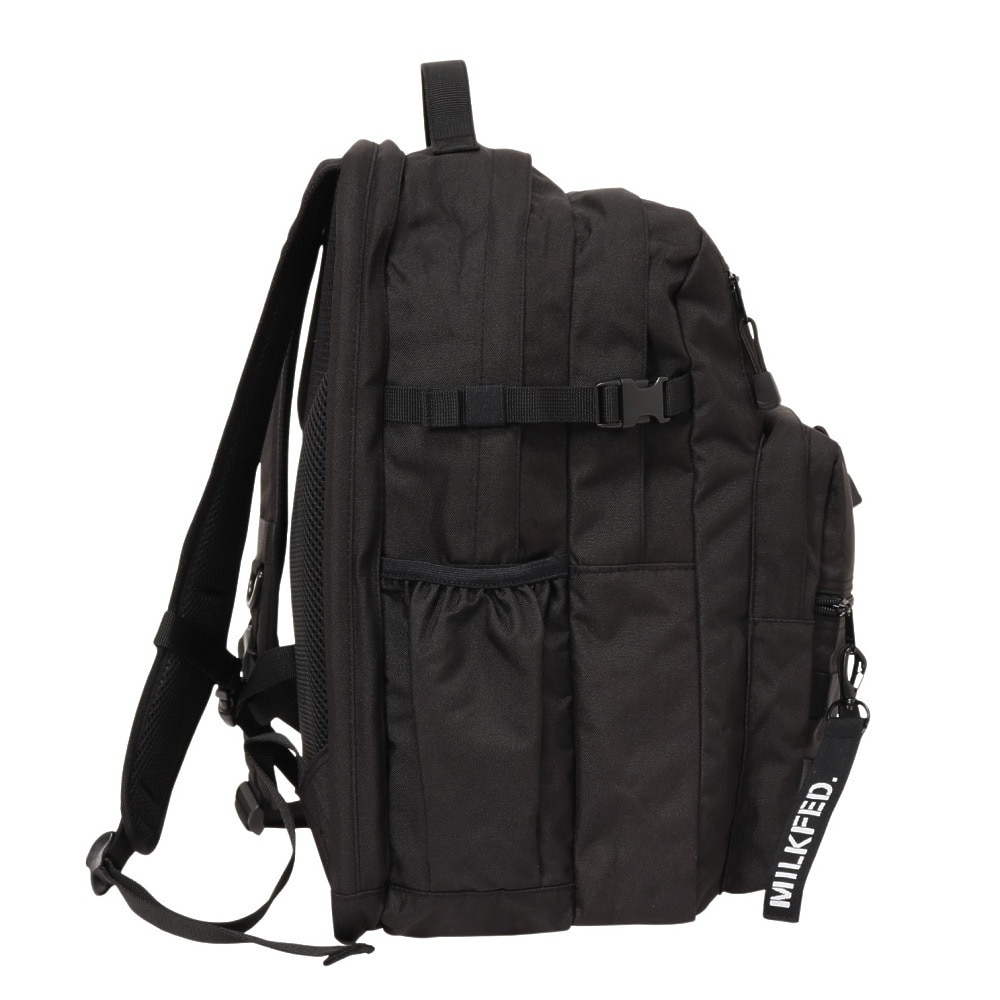 ミルクフェド（MILKFED.）（レディース）ACTIVE DOUBLE ポケット MOLLE バックパック 103224053008-BLACK