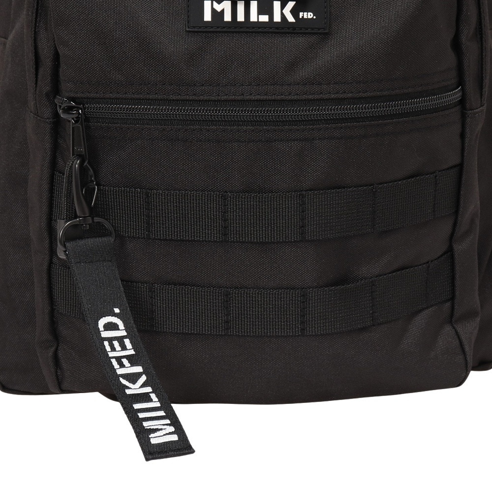 ミルクフェド（MILKFED.）（レディース）ACTIVE DOUBLE ポケット MOLLE バックパック 103224053008-BLACK