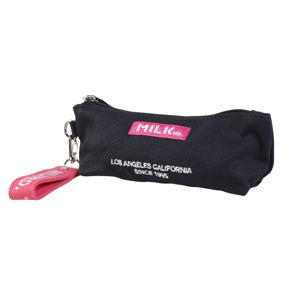ミルクフェド（MILKFED.）（レディース）EMBROIDERED BAR PENCIL ケース 103211054026-NAVY