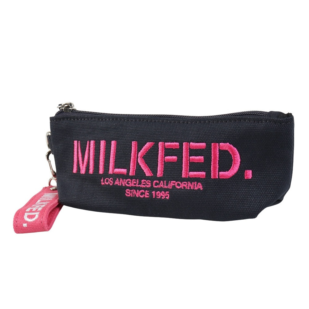 ミルクフェド（MILKFED.）（レディース）STENCIL ロゴ PENCIL ケース 103213054005-NAVY