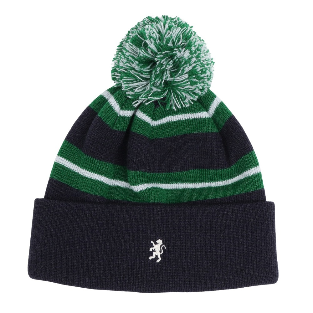 ジムフレックス（GYMPHLEX）（レディース）ニットウォッチキャップ GY-H0317 ACW NAVYxGREEN STRIP