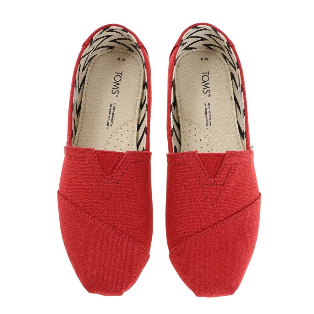 トムス（TOMS）（レディース）リサイクル コットン キャンバス ウィメンズ アルパルガータ 10017743 RED