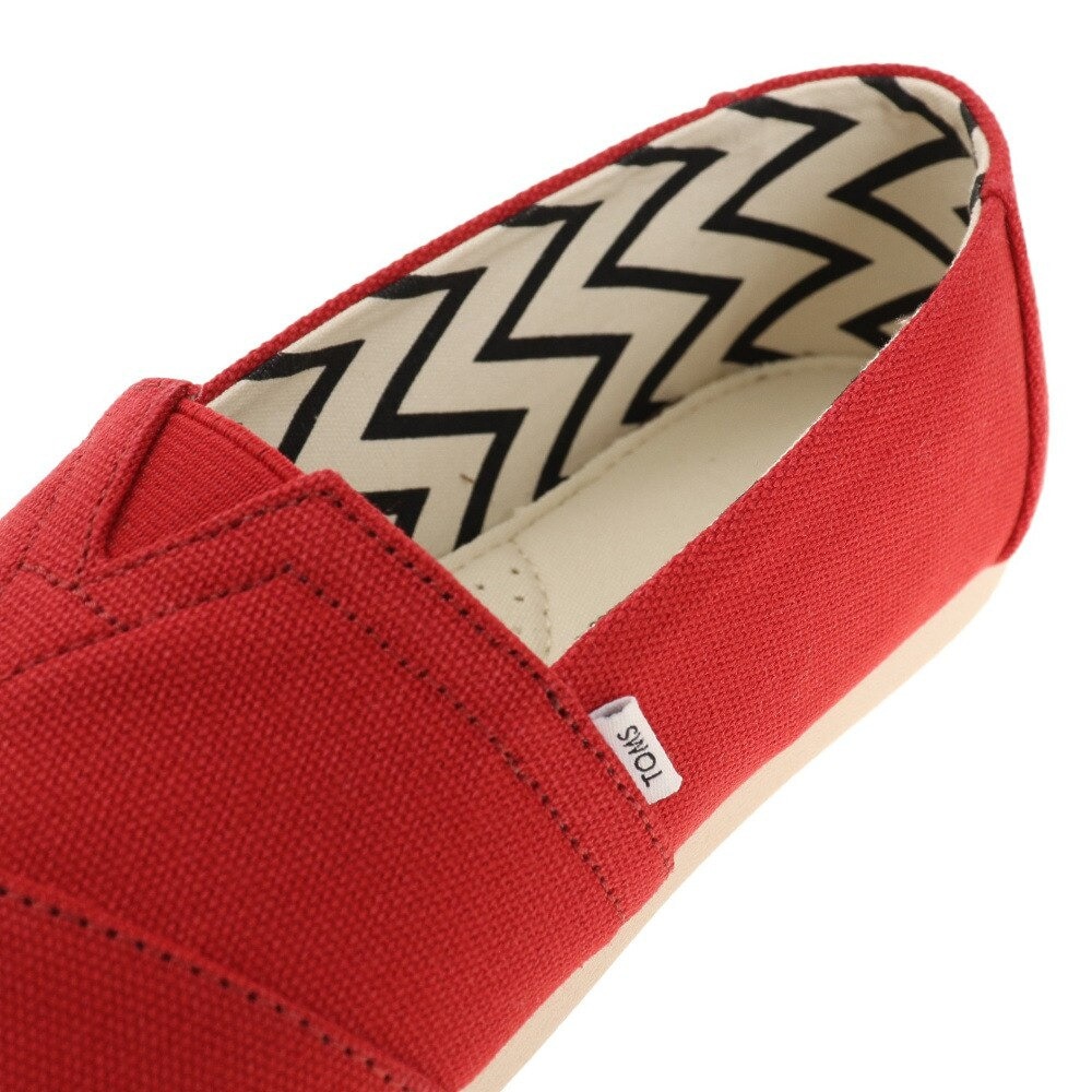 トムス（TOMS）（レディース）リサイクル コットン キャンバス ウィメンズ アルパルガータ 10017743 RED