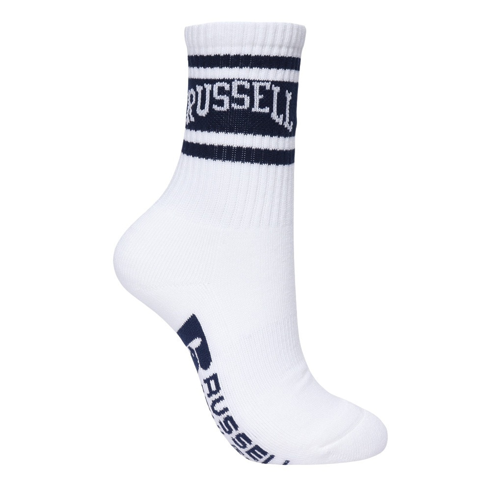 ラッセル（RUSSELL）（レディース）ロングラインリブソックス RBLZ24S0001 WHNV