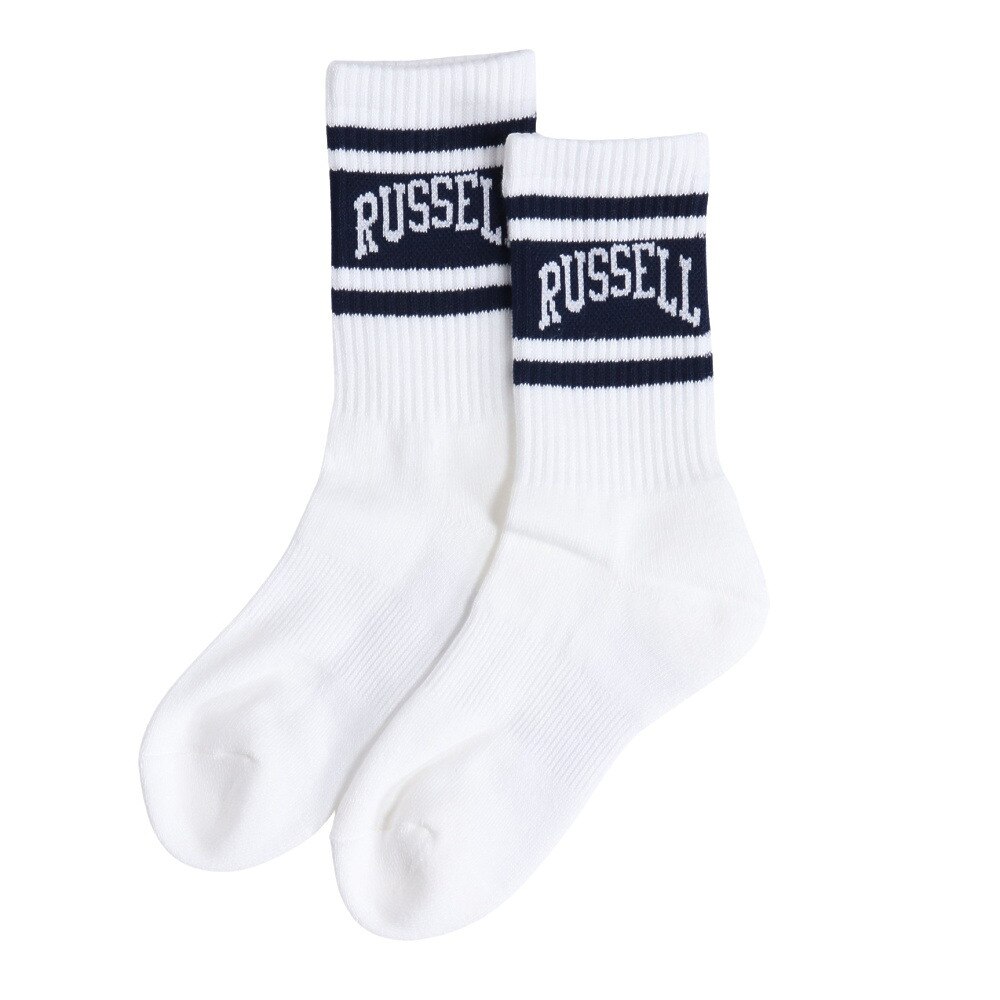 ラッセル（RUSSELL）（レディース）ロングラインリブソックス RBLZ24S0001 WHNV