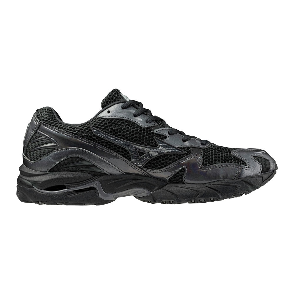 ミズノ（MIZUNO）（メンズ、レディース）ランニングシューズ スニーカー ウエーブ ライダー 10 ブラック グレー D1GA243108 スポーツシューズ