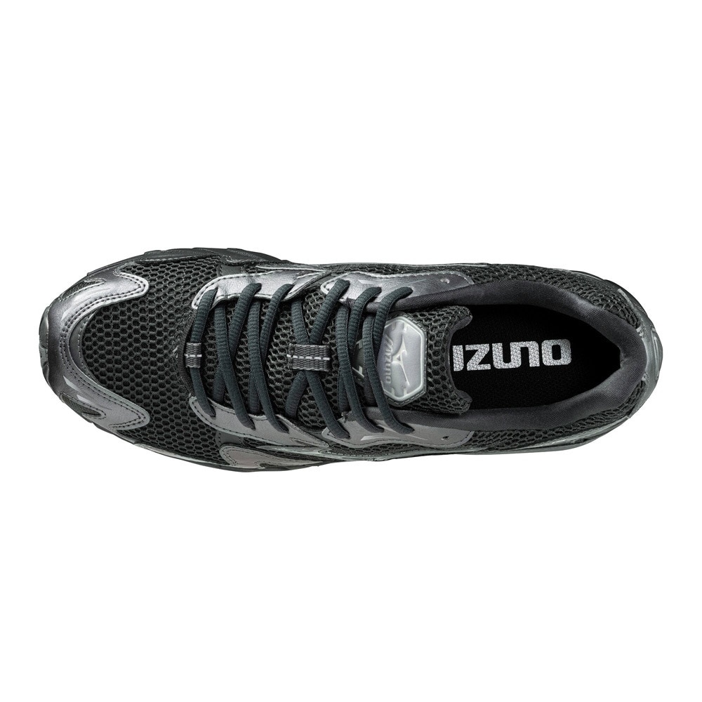 ミズノ（MIZUNO）（メンズ、レディース）ランニングシューズ スニーカー ウエーブ ライダー 10 ブラック グレー D1GA243108 スポーツシューズ