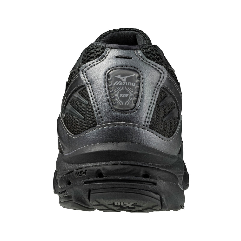 ミズノ（MIZUNO）（メンズ、レディース）ランニングシューズ スニーカー ウエーブ ライダー 10 ブラック グレー D1GA243108 スポーツシューズ